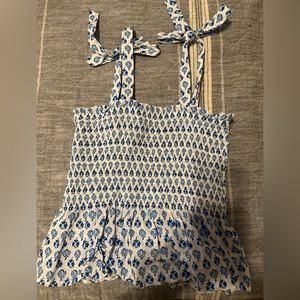 j. Crew smocked top.